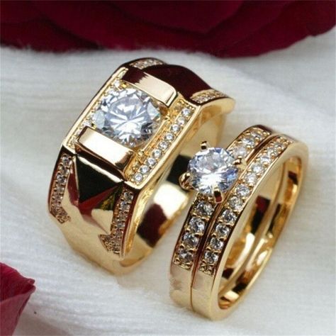 Unique wedding band sets