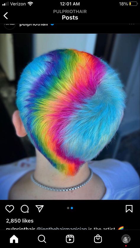 Colourful Buzzcut, Rainbow Buzzcut, Shaved Colored Hair, Squiggle Aesthetic, Buzz Cut Hair Dye, Buzzed Hair Dye Designs, Pixie Haircut Color, Shaved Head Designs, Wild Hair Color