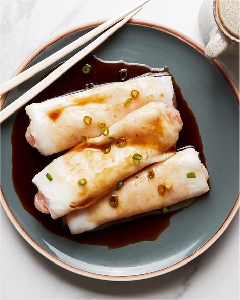 How to Make Dim Sum at Home: The Nom Wah Guide | Epicurious Cheung Fun, Pan Fried Dumplings, Shrimp Rice, Rice Rolls, Steamed Shrimp, Dumpling Filling, Shrimp Rolls, Chicken And Cabbage, Dumpling Wrappers