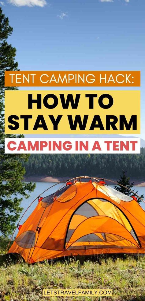 Wondering how to stay warm camping in a tent? Here are our proven and tested camping hacks for staying warm in a tent, along with our tent camping must haves to ensure a warm and dry camping trip. Tent Insulation, Camping In A Tent, Camping Checklist Family, How To Stay Warm, Essential Camping Gear, Tent Camping Hacks, Winter Sleeping Bag, Camping Must Haves, Dry Camping