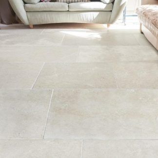 Cream Tile Floor, Stone Floor Bathroom, Hall Tiles, Cream Tile, Stone Tile Flooring, Flagstone Flooring, Limestone Flooring, Stone Bathroom, Limestone Tile