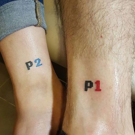 About Best Friend, Pacman Tattoo, Best Friend Tattoo Ideas, Bro Tattoos, Friend Tattoo Ideas, Lego Tattoo, Meaningful Tattoo Ideas, Best Friend Tattoo, Partner Tattoos