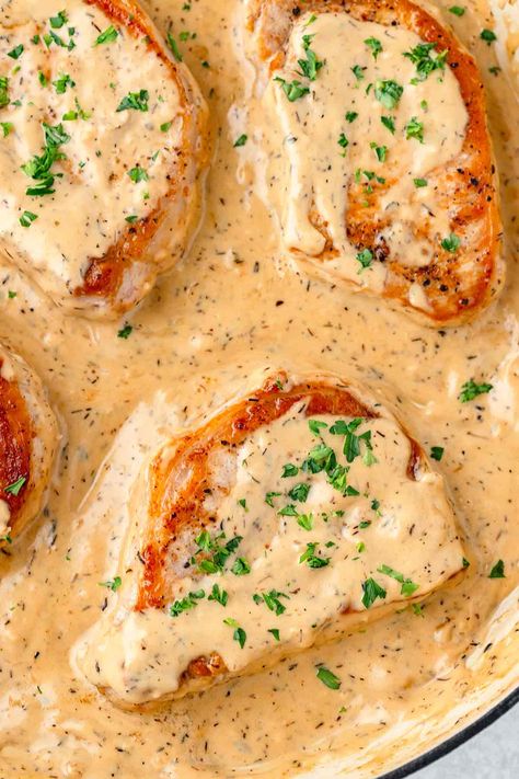 Pork Chops with Creamy Dijon Sauce