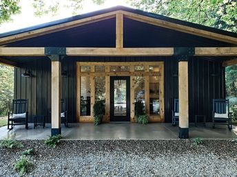 Unique Cabin, Ivy Cottage, Hocking Hills State Park, Shipping Container Cabin, Shipping Container Home Designs, White Shiplap Wall, Container Cabin, Hocking Hills, Container House Plans