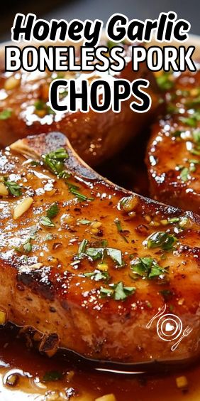 Easy Honey Garlic Boneless Pork Chops Best Boneless Pork Chop Recipes, Honey Pork Chops, Garlic Pork Chops, Honey Garlic Pork, Boneless Pork Chop Recipes, Honey Garlic Pork Chops, Grilling Recipes Sides, Easy Pork Chops, Pork Chop Recipes Baked