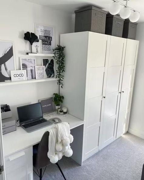 Home Office - Find Home Office Furniture & Decor - IKEA Spare Room Storage Ideas, Spare Room Storage, Spare Room Office, Spare Bedroom Office, Office Furniture Decor, Small Dressing Rooms, Dressing Room Decor, Office Storage Furniture, Office Wardrobe