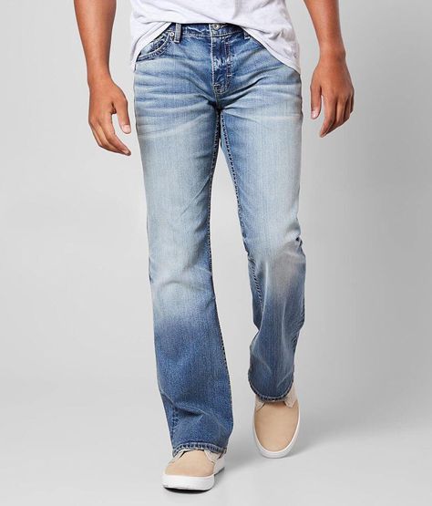 BKE Fulton Boot Stretch Jean - Men's Jeans in Sachs | Buckle Bootcut Pants Outfit, Mens Jeans Guide, Denim Washes, Mens Jeans Fit, Jeans Outfit Men, Fly Shoes, Ripped Jeans Men, Pants Outfit Casual, Bke Jeans