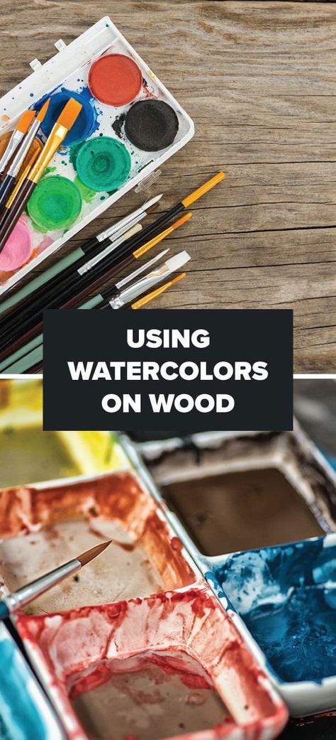 Tips On Using Your Watercolors On Wood | Createlet How To Paint Watercolor On Wood, Watercolour On Wood, Watercolors Ideas, Art Walls, Pyrography Patterns, Tiny Art, Pallet Project, Art Skills, Watercolor Tips