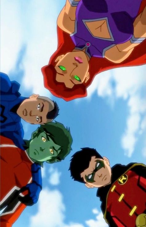 Dcamu Justice League, Dcamu Wallpaper, Young Justice Wallpaper, Justice League Vs Teen Titans, Superboy Young Justice, Old Teen Titans, Young Justice Comic, Nightwing And Starfire, Robin Dc