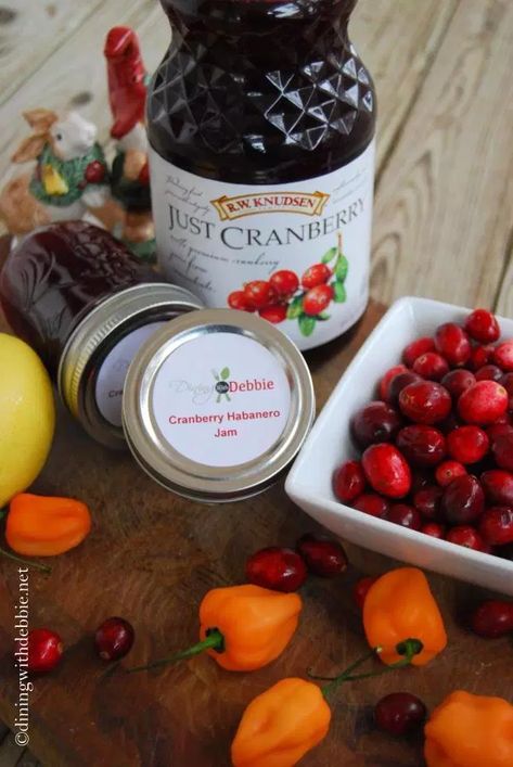 Preserving Winter: Cranberry Habanero Jam - Dining With Debbie Habanero Jam, Habanero Jelly, Savory Jam, Cranberry Pear, Lady Decluttered, Canned Cranberry Sauce, Orange Jam, Cranberry Jam, Make Ahead Appetizers