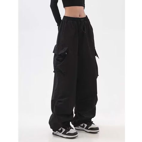 Cargo Pants Women Baggy, Celana Kargo, Loose Sweatpants, Celana Fashion, Streetwear Spring, Sweatpants Women, Fall Streetwear, Oversized Pants, Baggy Cargo Pants