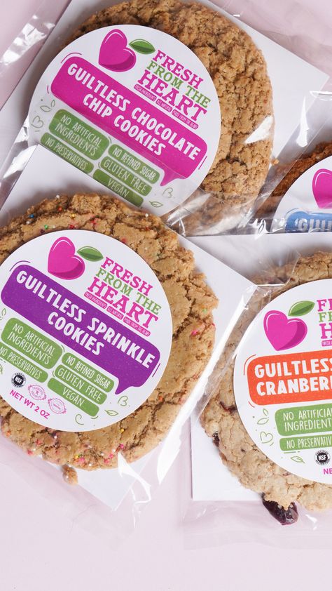 delicious gluten free vegan allergen friendly cookies Gluten Free Packaging, Cookies Sticker Design Packaging Ideas, Cookies Brand, Gluten Free Brands, Diet Cookies, Cookies Branding, Almond Butter Cookies, Delivery Packaging, Plant Based Vegan