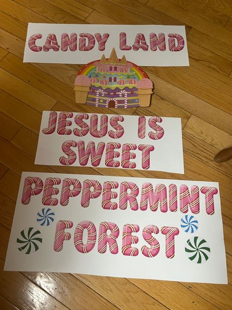 Twist & Turns VBS #CandyLand #VBS #TwistAndTurns #SoFun Vbs Candyland Theme, Candyland Vbs Decor, Twist & Turns Vbs Crafts, Board Game Vbs Decorations, Vbs Candyland, Vbs 2023 Twists And Turns Craft Ideas, Vbs 2023 Twists And Turns Decorating Ideas, Vbs Twists And Turns Decorations, Twist And Turns Vbs 2023 Decorations