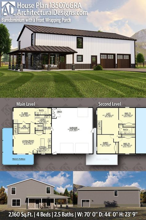 Barndo With Loft Bedrooms, Metal Building Homes 4 Bedroom, Smaller Barndominium, Barndominium Compound, 2 Story Barndominium Floor Plans, 40x60 Barndominium, Shouse Barndominium, Barndominium With Loft, Above The Kitchen Sink