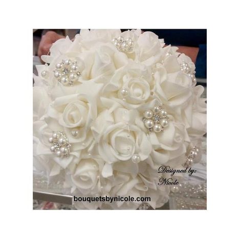 Pearl Bridal Bouquet, Wedding Bouquet Champagne, Rose Gold Brooch Bouquet, Brooch Bouquet Diy, Wedding Broom, Ivory Bouquet, Pearl Bouquet, Jeweled Bouquet, Diy Bridal Bouquet