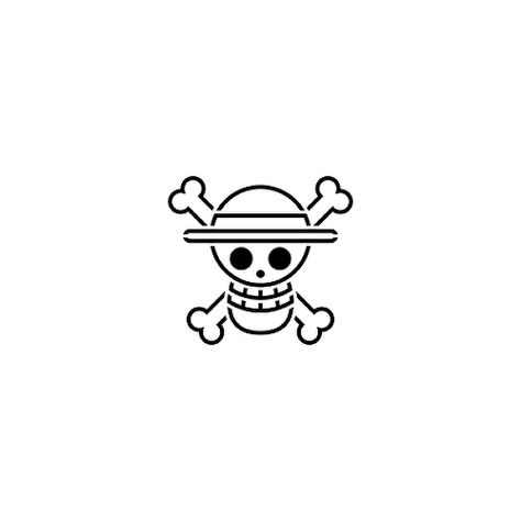 Minimalist Skull Tattoo, Luffy Tattoo, Fandom Tattoos, One Piece Logo, Stencil Outline, Pirate Tattoo, Tato Henna, One Piece Tattoos, Muster Tattoos