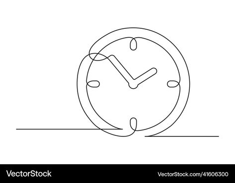 Clock Vector, Single Line, Transparent Png, Png Images, White Background, Vector Images, Vector Free, Vector Illustration, Royalty Free