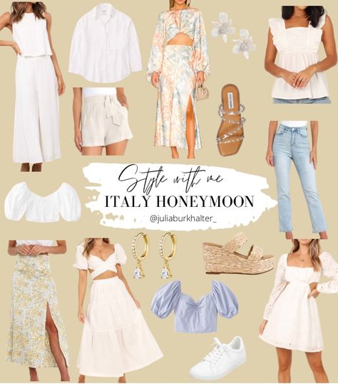 Italy Packing List, Italy Honeymoon, Honeymoon Style, Europe Vacation, Italy Fashion, Italy Travel, Linen Blend, Summer Fashion, Button Up