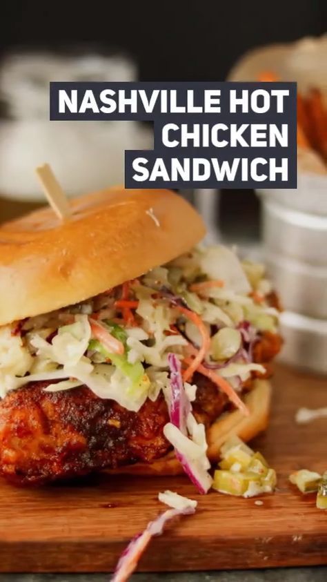 Nashville Fried Chicken Sandwich, Nashville Hot Chicken Sauce, Nashville Chicken Sandwich, Nashville Hot Chicken Sandwich Recipe, Spicy Chicken Sandwich Recipe, Tender Juicy Chicken Breast, Spicy Fried Chicken Sandwich, Nashville Hot Chicken Sandwich, Nashville Hot Chicken Recipe