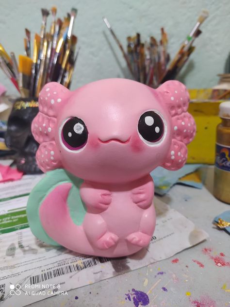 Axolotl Ceramic, Cute Toys, Polymer Clay Crafts, Clay Creations, Clay Crafts, Wood Carving, Art Dolls, Cute Art, Give It To Me