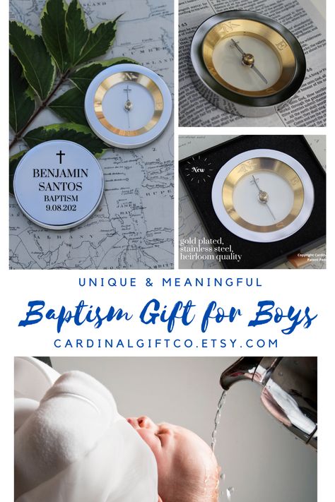 Made out of solid stainless steel, polished to mirror finish, with a gold plated coordinate ring and custom cross needle, the Cardinal Compass was designed to be a family heirloom that will stand the test of time. Whether you are gathering baptism gift ideas or looking for a baptism gift for a baby boy or girl, the Cardinal compass is the perfect symbolic heirloom for all life's milestones. Baptism Gift Ideas, Unique Baptism Gifts, Baptism Gifts For Boys, Gift For Baby Girl, Custom Cross, Personalized Baby Girl, Baptism Girl, Baptism Gifts, Baby Boy Or Girl