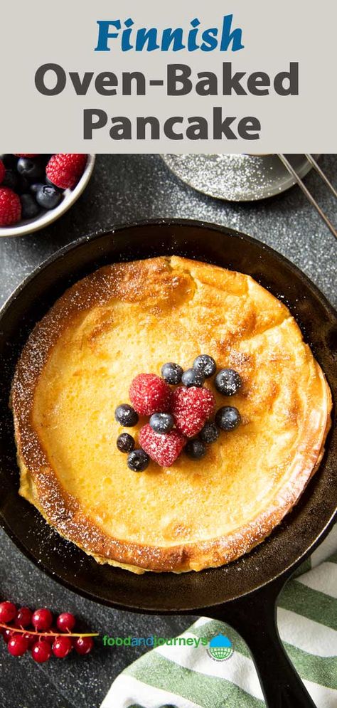 Oven Pancake Recipe, Dutch Baby Pancake Recipe, Fun Pancakes, Chia Recipes, Dutch Baby Recipe, Oven Pancakes, Baby Pancakes, Best Pancake Recipe, Dutch Baby Pancake