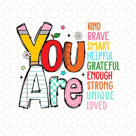 Welcome Back To School Art And Craft, Motivational Teacher Quotes, You Are Welcome, You Are Unique, Welcome Back Images, Teacher Motivational Quotes, Kindness Words, You Are Quotes, Teacher Instagram