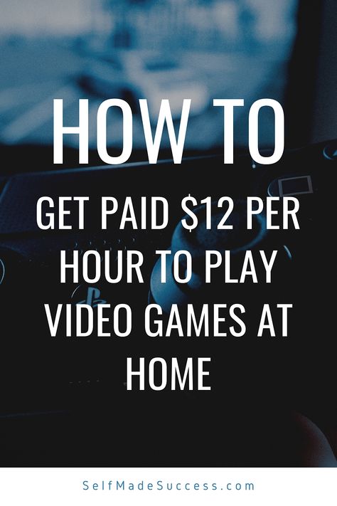 Get Paid $12 per Hour to Play Video Games at Home Game Tester Jobs, Games At Home, Test Games, Work From Home Careers, Money Apps, Play Video Games, Money Saving Strategies, Money Making Jobs, Ways To Earn Money