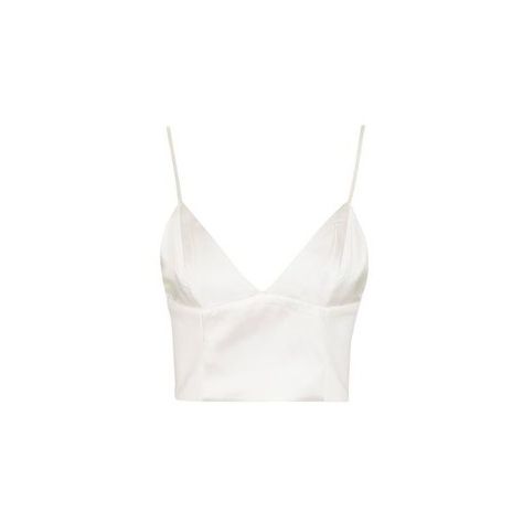 White Bralette Top, White Satin Top, Going Out Crop Tops, Cropped White Shirt, Party Crop Tops, Bralet Tops, Minimal Wardrobe, Night Out Tops, Top Satin