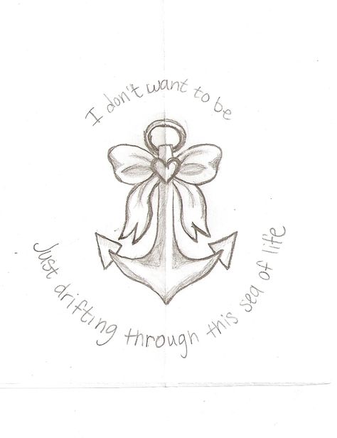 I think this might be the final drawing for my #anchor with #bow #heart and #hanson #lyrics #tattoo! Board Crafts, Bow Tattoo, Anchor Tattoo, Bff Tattoos, Mermaid Life, Back Tattoos, Skull Tattoos, Wrist Tattoos, Tattoo Sketches