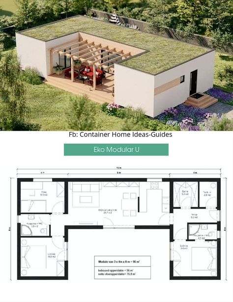 80 M2 House Plan, 1 Floor House, Small House Design Floor Plan, Bedroom Moody, Apartment Bedroom Ideas, Baddie Apartment, Bangunan Minecraft, Shipping Container House Plans, Seni Dan Kraf