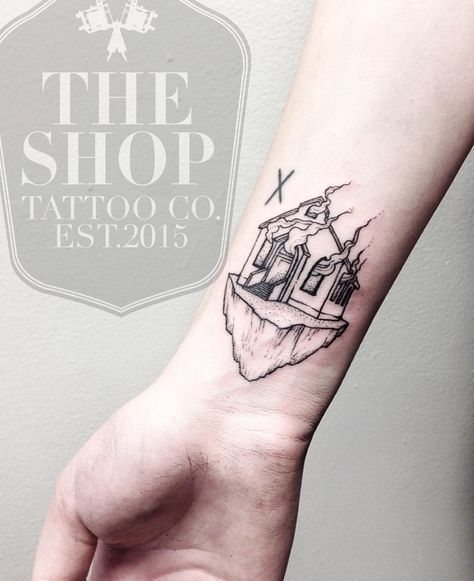 The Shop Tattoo Co best tattoo shop in toronto burning church tattoo geometrical tattoo Geometrical Tattoo, Church Tattoo, Burning Church, Castle Tattoo, Engraving Tattoo, Shop Tattoo, Soul Tattoo, Retro Tattoos, Fire Tattoo