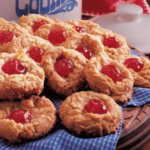 Almond Macaroons, Almond Cookie, Macaroon Cookies, Cherry Coconut, Cherry Cookies, Coconut Peanut Butter, Stick Butter, Cherry Desserts, Macaroon Recipes