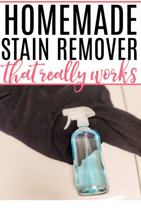 This homemade stain remover is amazing! It works great on set in stains on clothes. Get your laundry stains clean again with this easy DIY stain remover. Removing Set In Stains From Clothes, Homemade Stain Remover, Homemade Stain Removers, Natural Stain Remover, Stain Remover Clothes, Diy Stain Remover, Stain Remover Spray, Laundry Soap Homemade, Laundry Stain Remover