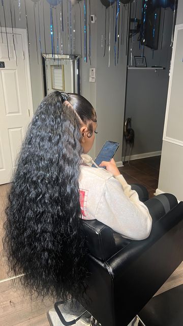 Cute Weave Hairstyles, Weave Ideas, Black Hair Stylist, Black Hair Styles, Hairstyles Weave, Long Weaves, Black Hairstyles With Weave, Weave Hairstyles Braided, Hair Black Women