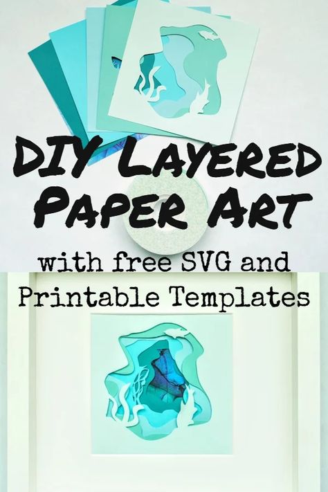 Paper Cut Art Templates, Paper Layering, 3d Templates, Paper Flower Arrangements, Printable Flower, Paper Cutout Art, Card Making Templates, 3d Paper Art, Layered Art