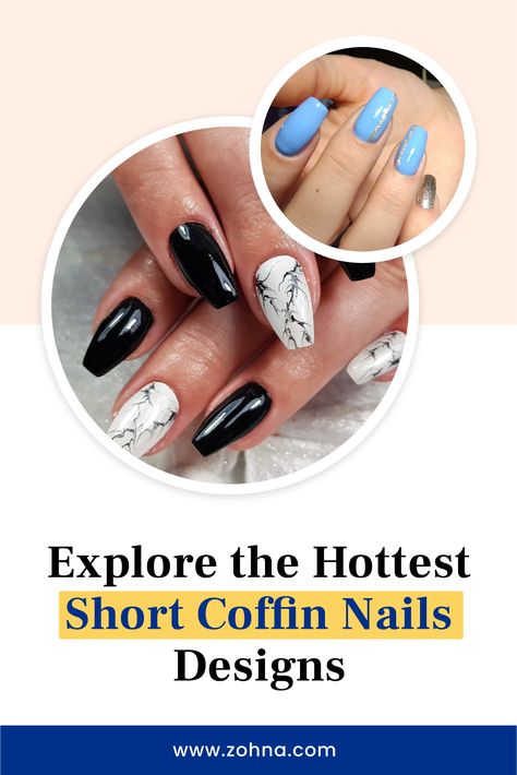 Elevate your nail game with the 17 best short coffin nails designs. Classic French manicures get a modern twist, while celestial-inspired motifs bring a whimsical and dreamy vibe to your nails. #ShortCoffinNails #CoffinShapedNailsShort