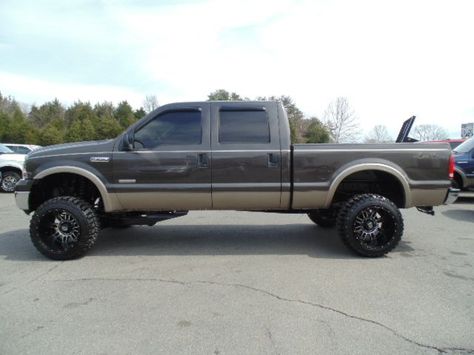 www.emautos.com LIFTED 2005 Ford F250 Lariat Crew Cab 4WD 6.0L Powerstroke Diesel- LOCUST GROVE VA Trucks Gmc, Diesel Trucks Ford, Truck Girl, Lifted Vehicles, Ford Diesel, Trucks Ford, Ford Powerstroke, Diesel Mechanics, Mitsubishi Outlander Sport