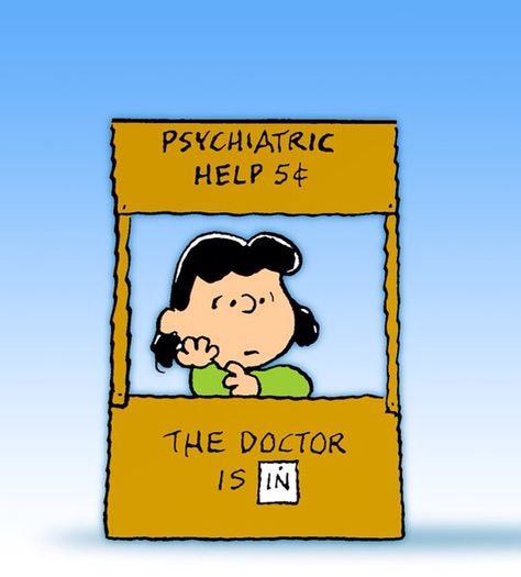 Lucy's psychiatry booth is a running gag in the Peanuts comic strip by Charles M. Schulz. Lucy van Pelt is the manager of a psychiatric booth, which the other characters come up to tell her their problems, and, like a psychiatrist or a psychologist, she gives them advice. It is a parody of the lemonade stands operated by many young children in the United States. Wallpaper Snoopy, Compassion Fatigue, Job Change, Notion Icons, Lucy Van Pelt, Peanut Gang, John Kerry, Peanuts Cartoon, Snoopy Wallpaper