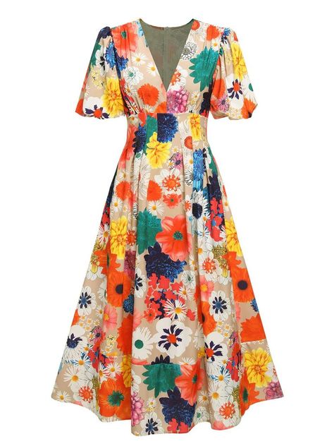 Modest floral dress