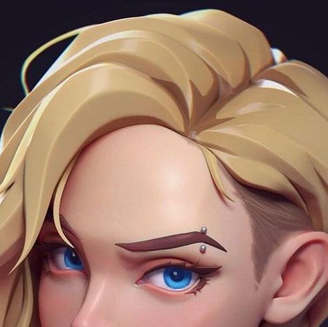 3d Illustration on Instagram: "Name her🕷️  C -  @junshengxxu   #3dmuze  #3dartist #3dmodeling #3dart #digitalart  #characterdesign  #charactermodeling  #Pixologic #zbrushsculpt  #3dmodel #sculpt #3dblender  #cinderella #render #artstation #3danimation #cartoon #characterart #3dsculpt #disneyprincess" 3d Stylized Hair, Stylized Hair, Blender Hair, Zbrush Hair, Sculpted Hair, Stylized 3d, 3d Portrait, Human Head, 3d Artwork