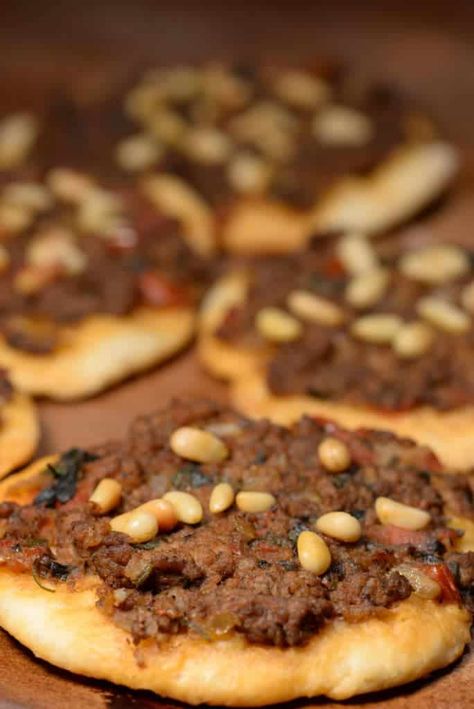 Lebanon Archives - International Cuisine Lebanese Sfeeha, Manakish Recipe, Arabisk Mad, Syrian Food, Lebanese Cuisine, Meat Pies, Recipes Sweet, Lebanese Recipes, Meat Pie