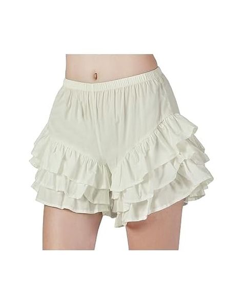 CR ROLECOS Bloomers for Women White Ruffle Bloomers Shorts Pumpkin Pants… Glasto Outfits, Puffy Shorts, Pumpkin Pants, Costume College, Ruffle Bloomers, Bloomers Shorts, Project Inspiration, Dress Inspo, Ultra Modern