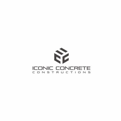 Iconic Concrete Constructions needs a simple yet innovative logo by PasSenengRikoKuduOno Trade Logo, Innovative Logo, Concrete Coatings, Tough As Nails, Construction Logo, Concrete Design, Concrete Decor, Logo Design Creative, Logo Design Contest