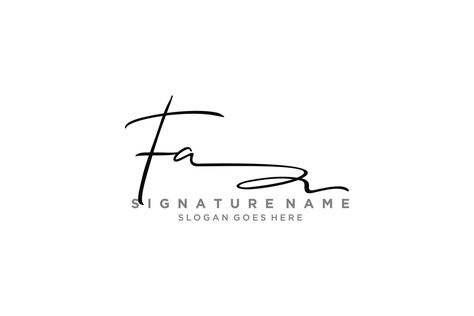 Fa Logo Design, Fa Logo, Clinic Design, Logo Sign, Signature Logo, Design Logo, Logo Templates, Vector Icons, Elegant Design