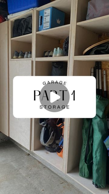 Caitlin | DIY & Woodworking on Instagram: "Continuing to maximize every inch of our 2 car garage! Storage solution along an unfinished wall allows for additional depth by using the space in between the studs 👏🏼 This means storage without your car door hitting the cabinets 👊🏼 Next is adding doors follow along to see how it comes out!  #garageproject #garageorganization #storagesolutions #garagegoals #storageideas #tipsandtricks #diytips #diy #shed #organization" 2 Car Garage Organization, Unfinished Wall, Between The Studs, Diy Garage Storage Cabinets, Shed Organization, Diy Garage Storage, Diy Shed, 2 Car Garage, Garage Storage Cabinets