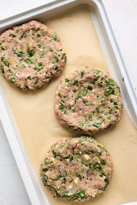 Spinach Feta Turkey Burgers • Olive & Mango Turkey Spinach Feta Burgers, Feta Turkey Burger Recipes, Turkey Feta Spinach Burgers, Oven Turkey Burgers, Spinach Feta Turkey Burgers, Baked Turkey Burgers, Turkey Feta Burgers, Spinach Burgers, Best Turkey Burgers