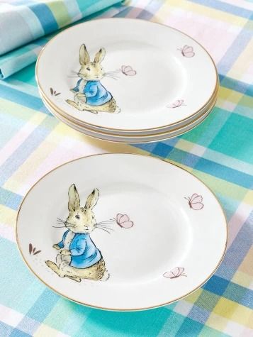 Enjoy Our Selection of Easter Entertaining Essentials. Peter Rabbit Story, Peter Rabbit Books, Rabbit Dishes, Easter Entertaining, Peter Rabbit And Friends, Spring Butterfly, Rabbit Collection, Vermont Country Store, Glass Mixing Bowls