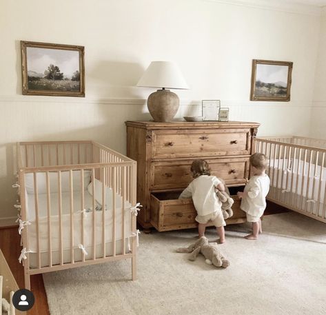 Nursery With Two Cribs, Two Crib Nursery, Baby Nursery Room Ideas, Twin Nursery Ideas, Twin Nursery, Baby Room Inspiration, Nursery Room Boy, Nursery Room Inspiration, Kids Room Inspiration