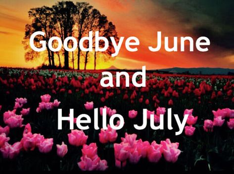 Bye June Hello July, Welcome July Images, Goodbye June Hello July, Hello July Images, June Images, October Poem, Quotes For Birthday, Goodbye June, July Pictures